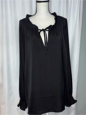 Torrid Ruffle Tie-Neck Blouse Size 3X NWT (Torrid Size 3)